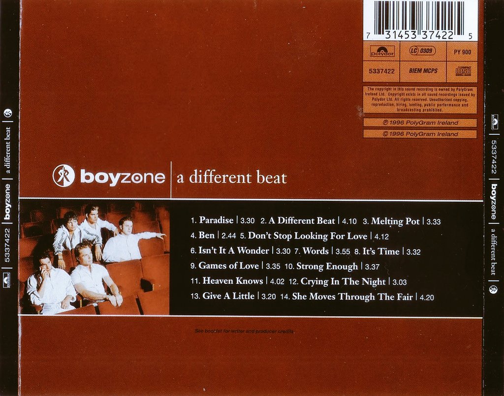 BoyzoneMemories's tweet photo. #OnThisDay Happy 22nd Anniversary to A Different Beat released 28th October 1996. Reaching No2 in Ireland &amp; UK No1 selling 900,000 copies going 3x Platinum &amp; 24 weeks on the UK chart 🇮🇪💿 
@ronanofficial @shanelynchlife @officialkeith @MRMIKEYGRAHAM @theREALboyzone #StephenGately https://t.co/PjhQJMobXO