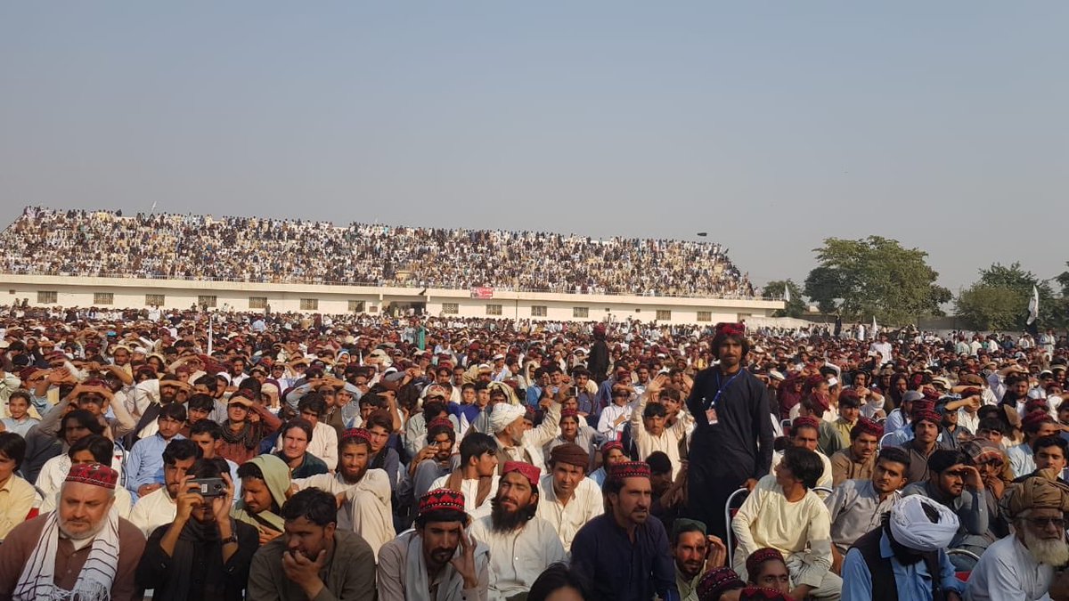 sid_abu's tweet photo. #PashtunLongMarch2Bannu Courtesy photos of a massive protest by some of the worst victims of terrorism in Pakistan. https://t.co/g8Dsu851VV