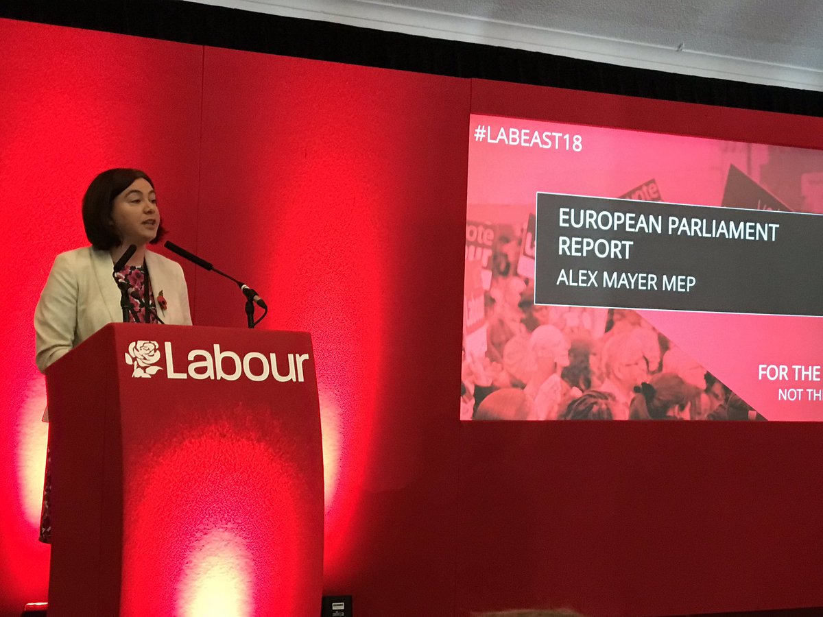 SuffolkCoastLab's tweet photo. .@alexlmayer European Parliament Report - Proud of Labour MEPs record in Brussels #LabEast18 https://t.co/FpcvQl1P5p