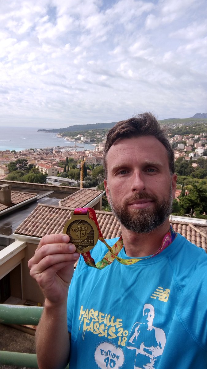 #MarseilleCassis Super parcours pour ce grand classique. Et un 1h28m29s post marathon 🏃🚀