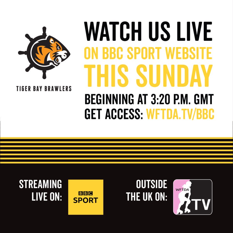 tigerbaybrawler's tweet image. Tune in to watch us skate for third place. #TigersInTelford #WFTDAECC2018
