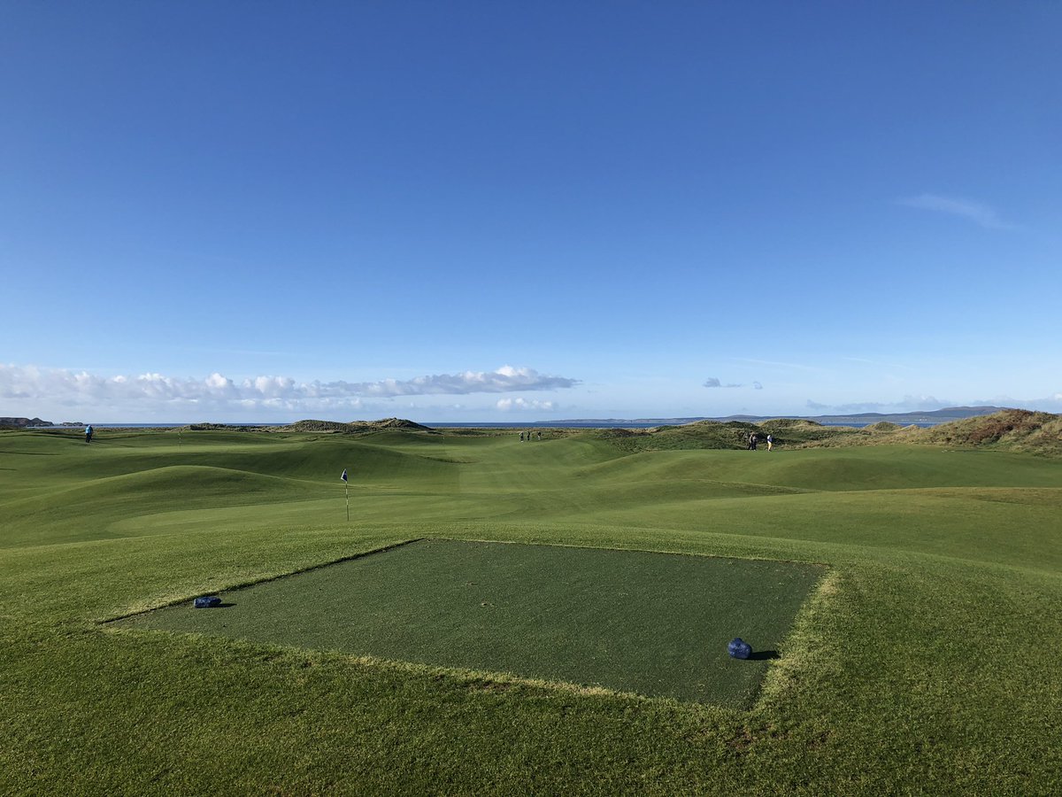 DJRussellgolf's tweet photo. The Wee Course hosting its first major, Distilleries Weekend @TheMachrieLinks https://t.co/IzfGlhw6nc