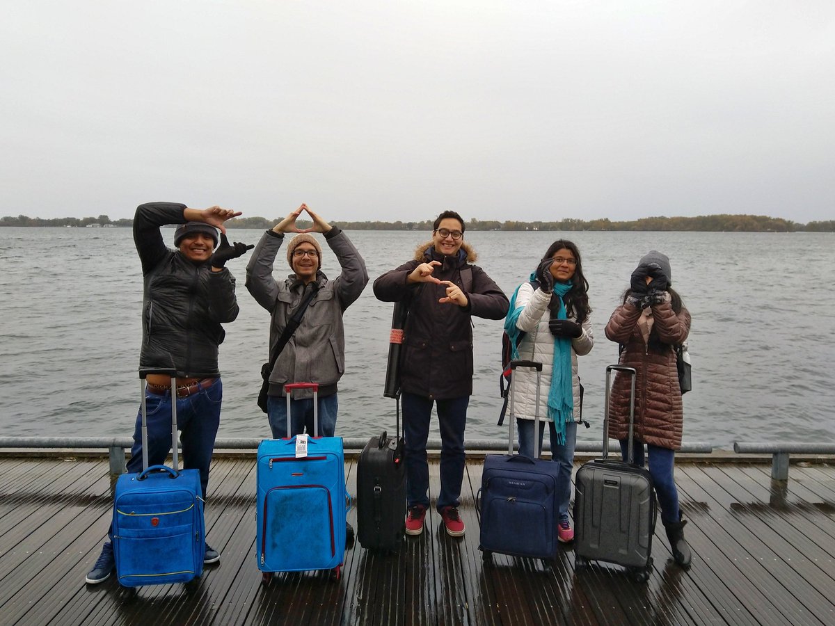 prashantiangara's tweet photo. Here we go CASCON 2018! (If it's not apparent, we're trying to make the letters of CASCON and failing hilariously)  #cascon2018 #teamcasco https://t.co/iLgcDzgasd