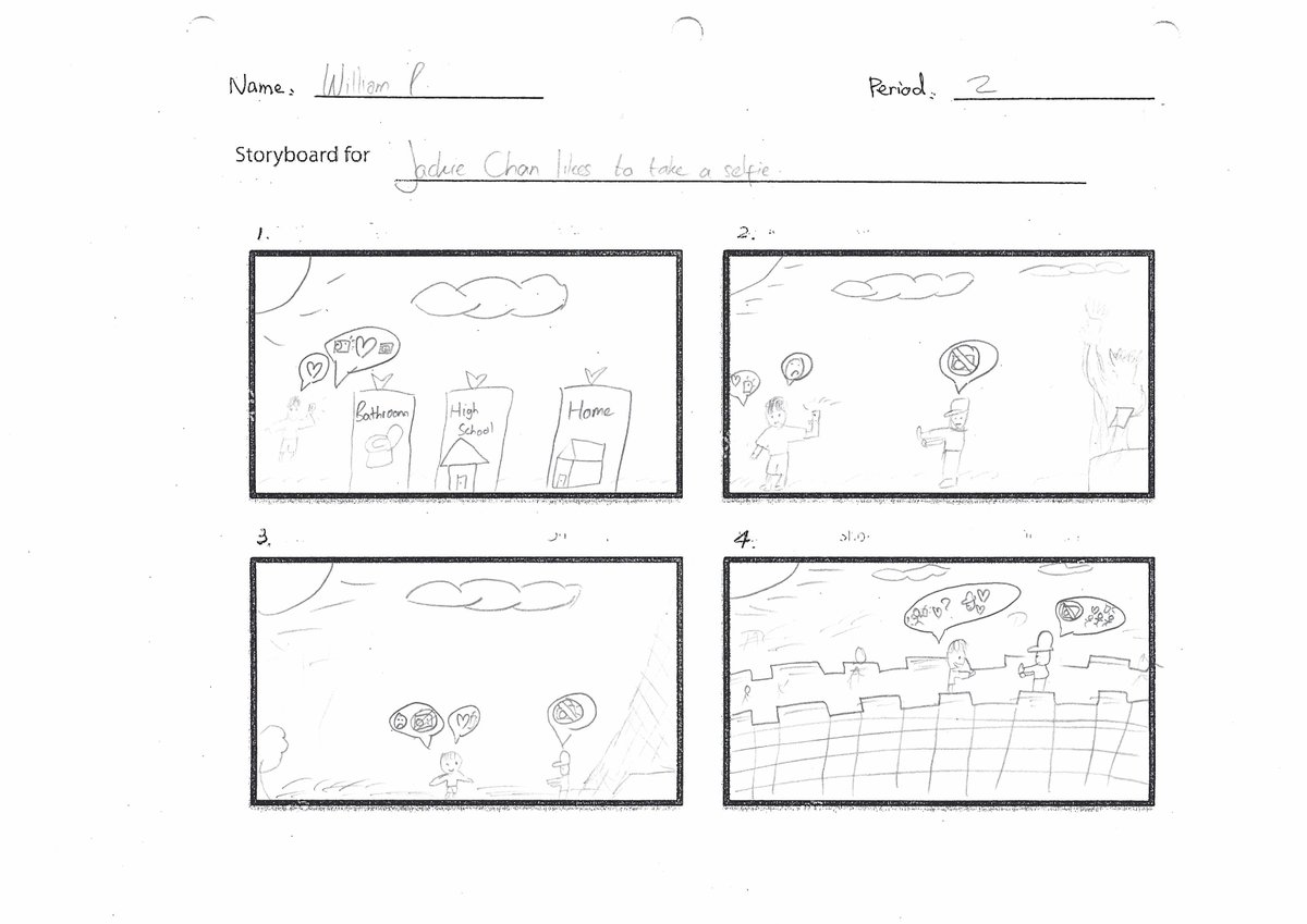 xia24665590's tweet photo. My Chinese 2 students finished our 3rd story a week ago.  It is based on Terry Waltz's "Pig Takes Selfies".  These pictures are from the "listen and draw" activity. https://t.co/z8cyWZcgBE