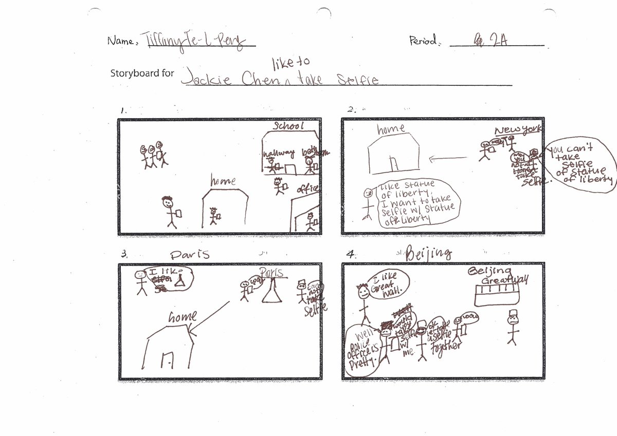 xia24665590's tweet photo. My Chinese 2 students finished our 3rd story a week ago.  It is based on Terry Waltz's "Pig Takes Selfies".  These pictures are from the "listen and draw" activity. https://t.co/z8cyWZcgBE