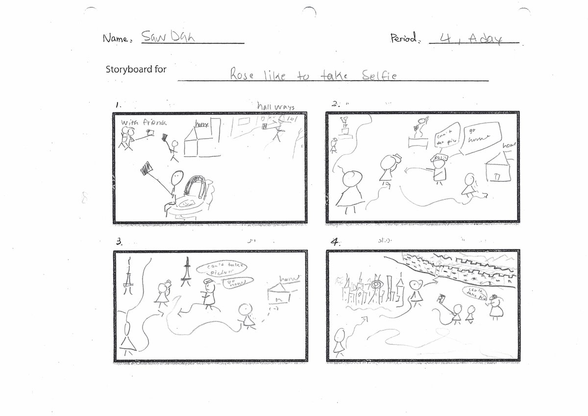 xia24665590's tweet photo. My Chinese 2 students finished our 3rd story a week ago.  It is based on Terry Waltz's "Pig Takes Selfies".  These pictures are from the "listen and draw" activity. https://t.co/z8cyWZcgBE