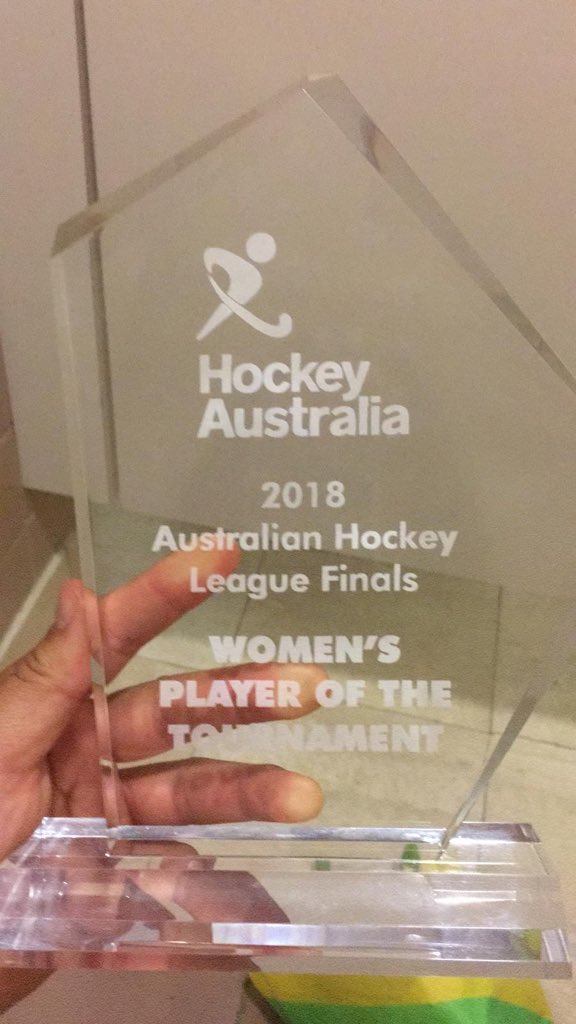 More great news from down under this morning to hear our <a href="/LenaTice/">.</a> took bronze at the AHL with the Canberra Strikers and picked up player of the tournament #proud #IrishAbroad 🏆🥉☘️