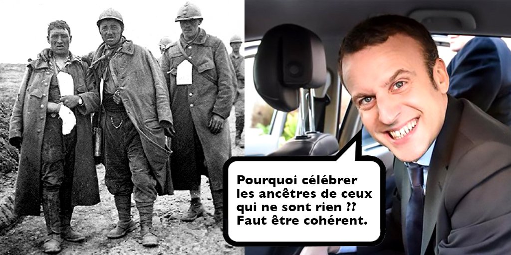 kurtzisback1's tweet photo. @gregoryroose @dlingdlingpost Quand le mépris du jupitérien s'attaque à la mémoire des 1 397 800  soldats français morts pour la patrie, il faudra lui faire payer très cher aux prochaines élections ! #VironsMacron https://t.co/kouqo66gVi