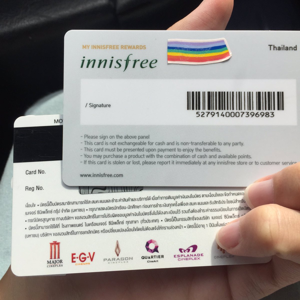 merryinapril's tweet photo. ลืมไปเลยว่าเคยเป็นบัตรinnisfree https://t.co/D1DwHC0bNx
