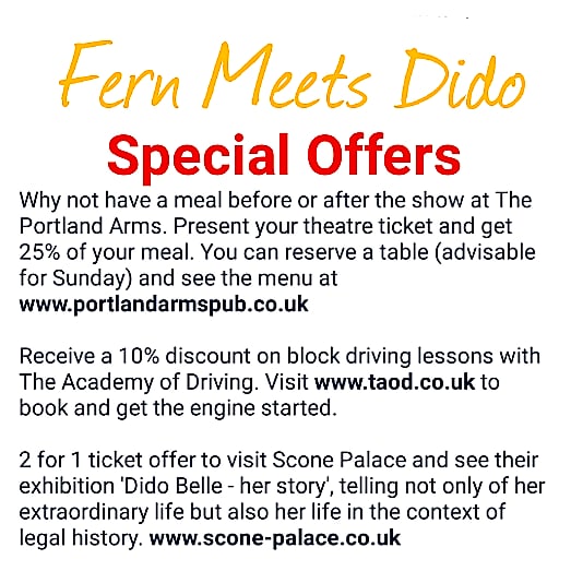 DidoFern's tweet photo. Check out these Special Offers to celebrate Fern Meets Dido the musical!!! https://t.co/Ma9wZ45QZE
