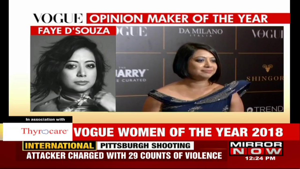 Mirror Now on Twitter "Mirror Now's Executive Editor fayedsouza wins