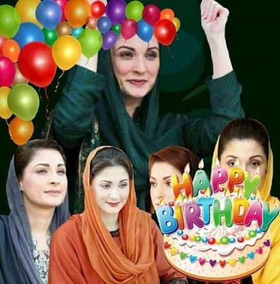 Happy birthday Maryam Nawaz sharif 