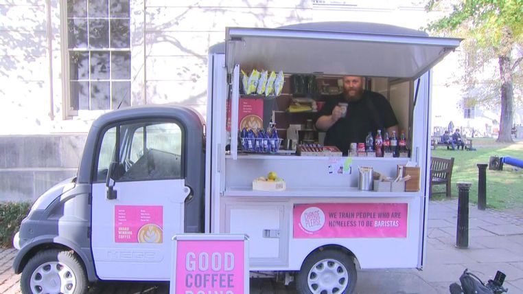 How buying coffee helps get homeless people off the streets!!