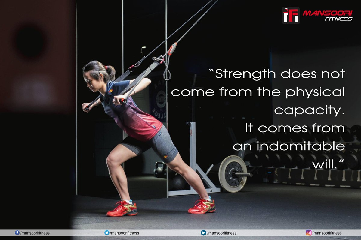 mansoorifitness's tweet image. #Strength does not come from the #physicalCapacity. It comes from an indomitable will.
#FitnessForAll #fitnessaddict #FitnessMotivation