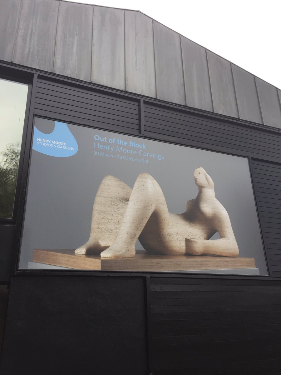 OliverJWCox's tweet photo. A really good day @HenryMooreFDN in #PerryGreen. A little corner of Hertfordshire that changed British sculpture forever. Mixture between permanent collection & temporary exhibitions well balanced too. https://t.co/pqAKFKwRvn