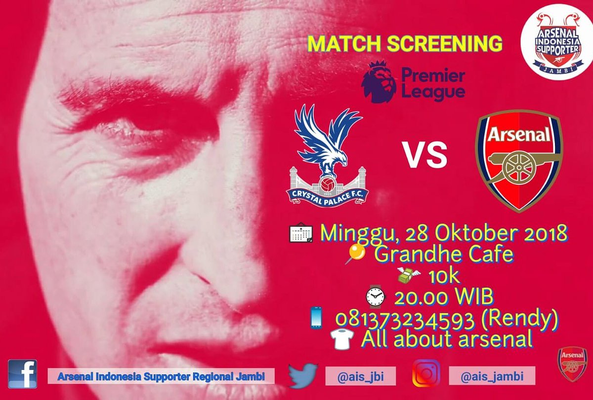 we enliven watching together tonight 👊⚽
<a href="/ID_ARSENAL/">ARSENAL INDONESIA</a>