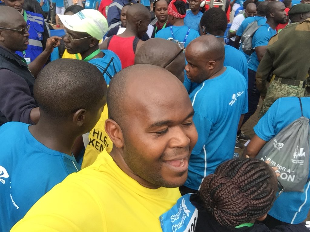 OtakaG's tweet photo. First Marathon. At the start line #K4TK #StandardChartered Marathon #NovaPioneer https://t.co/HNpIraHylM
