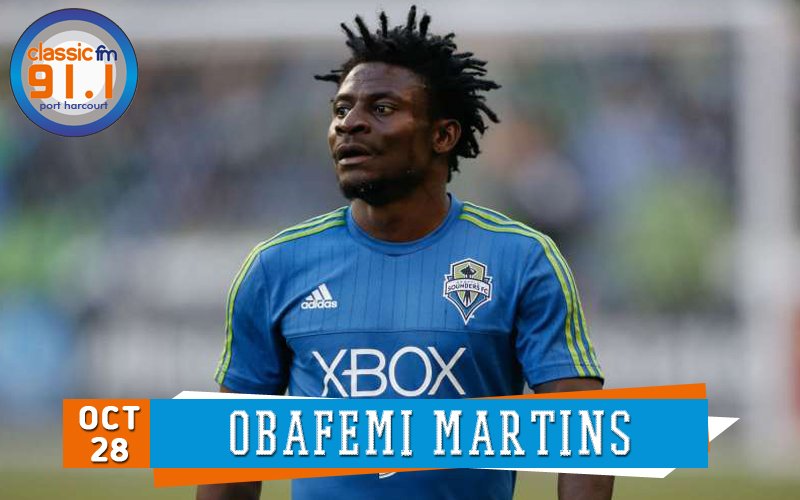 Happy birthday to former Nigerian football international, Obafemi Martins 