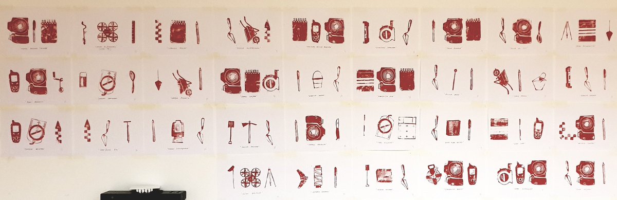 gislipals's tweet photo. A mini visual ethnography of contemporary archaeologists through the tools they use. At @CHATArch #CHATact . To those who participated: don't forget to take yours home before you leave! https://t.co/E6bIbXUz58