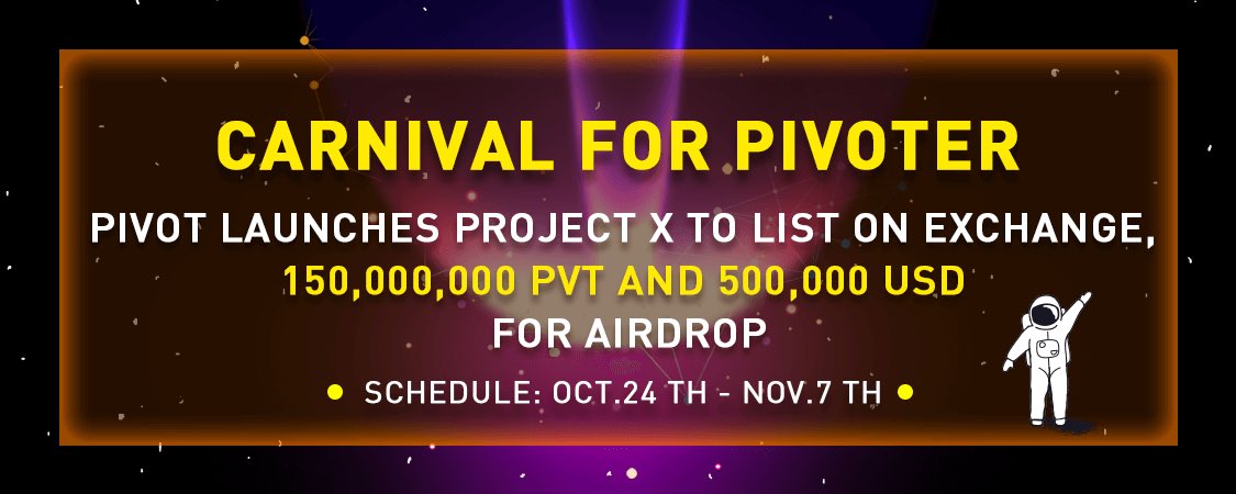 SaeiBoy's tweet photo. Register PIVOT to get 150 million PVT(Pivot Token) and 500,000 USD airdrops: PIVOT is a community for cryptocurrency investors. https://t.co/4o8xx8gYeG https://t.co/iaBdYkgPX4