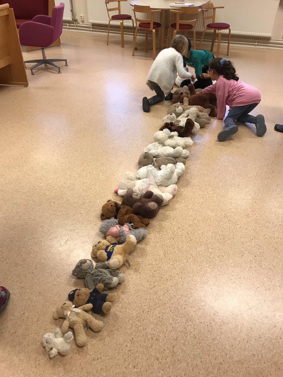 AnetteBremholt's tweet photo. I fredags firade vi Internationella nalledagen! Eleverna hade med sig egna nallar som vi jobbade med. 🐻#sandhultskolan #fklass #sortera #klassificera #diagram https://t.co/0kZatSXhTR