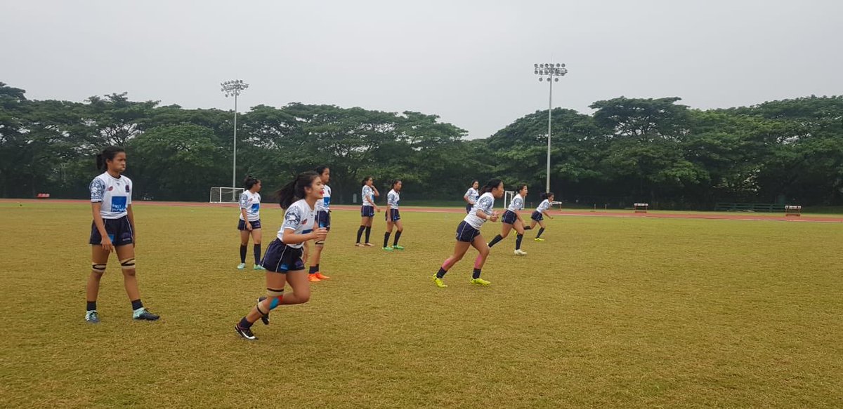 PhilippineRugby's tweet photo. Not long to go! UAE up next in the Plate Semi Final! Let’s go girls! 16:14 live on Facebook #U18s #Sevens #GirlPower #ShareTheLove #JuniorLadyVolcanoes #FirstPacific @mvpsportsfoundation @psc_gov https://t.co/MmZ36dWqAx
