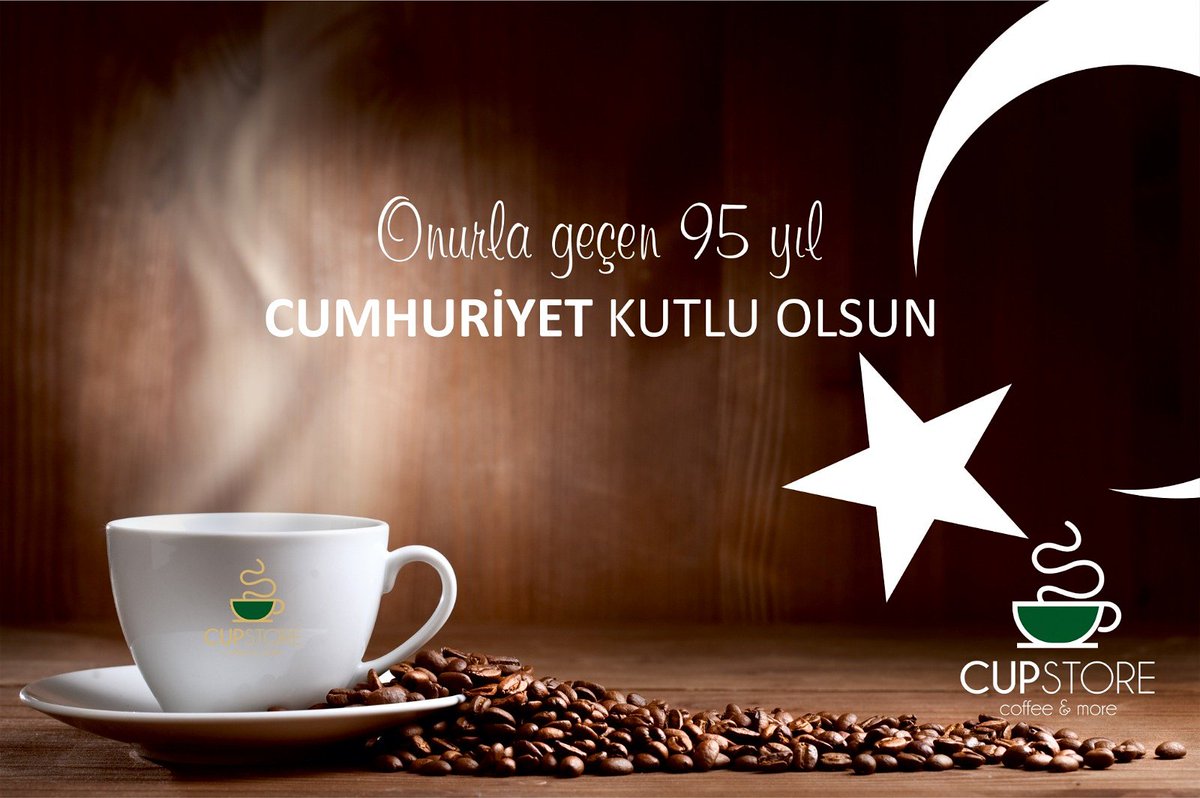 cupstore07's tweet photo. Cumhuriyetimizin 95. yıl dönümünü kutlarız.
Cup Store Coffee &amp; More
#cupstore #29ekim #Cumhuriyet #alanya #antalya #kahve #coffee https://t.co/LbbGIszpzL