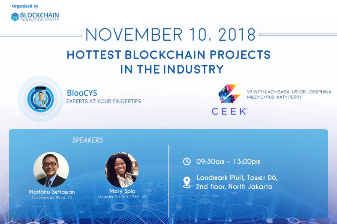bloocys's tweet photo. [FREE EVENT]
Save the date!
Hottest Blockchain Projects In The Industry on November 10, 2018 is gonna be awesome!
https://t.co/6NCIdZfU5a https://t.co/WBSjxMuctX