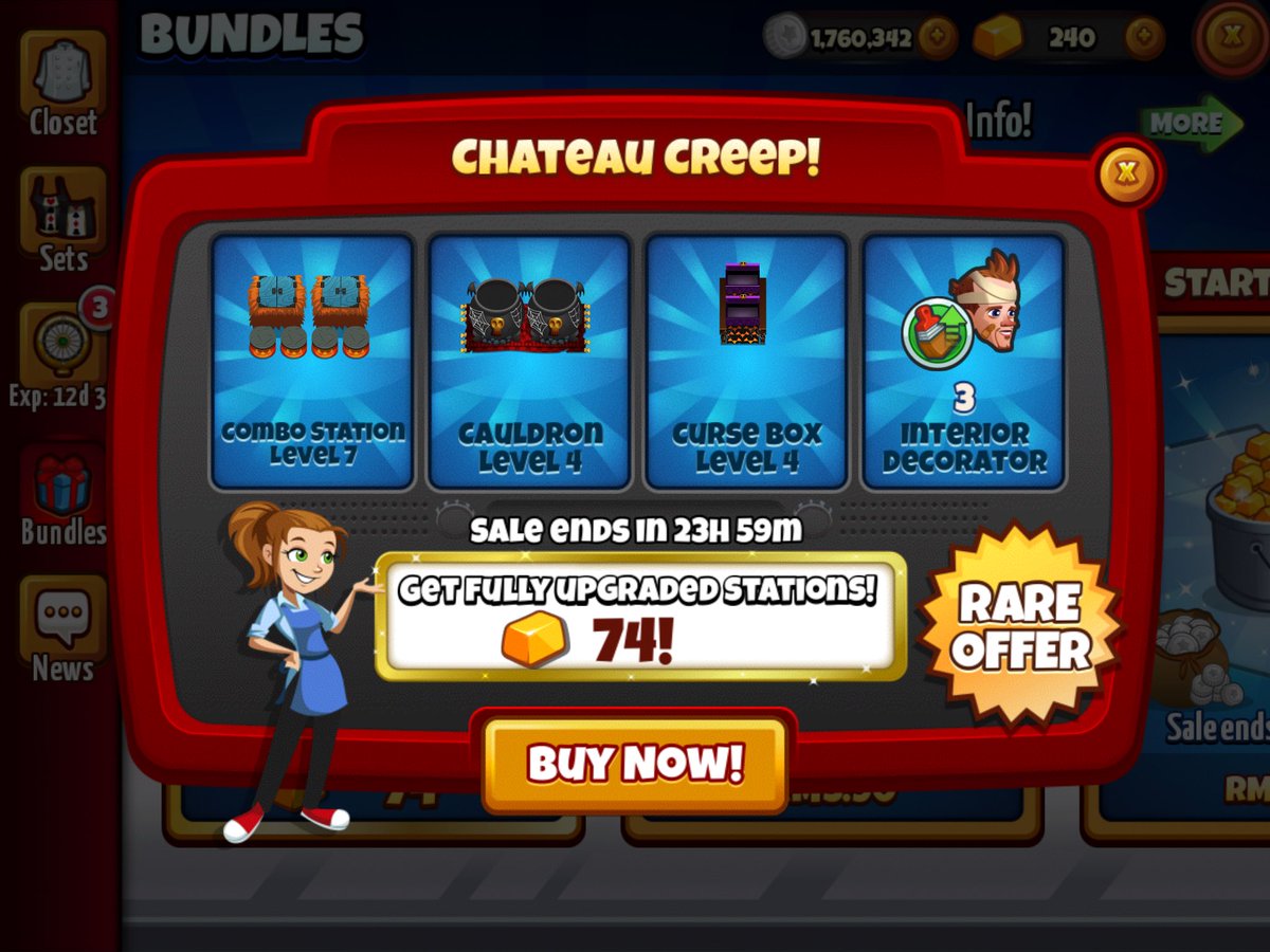 GoldenBearGame's tweet photo. This is the best bundle ever!!! #cookingdash #greatbundle https://t.co/RyoG4B5skX