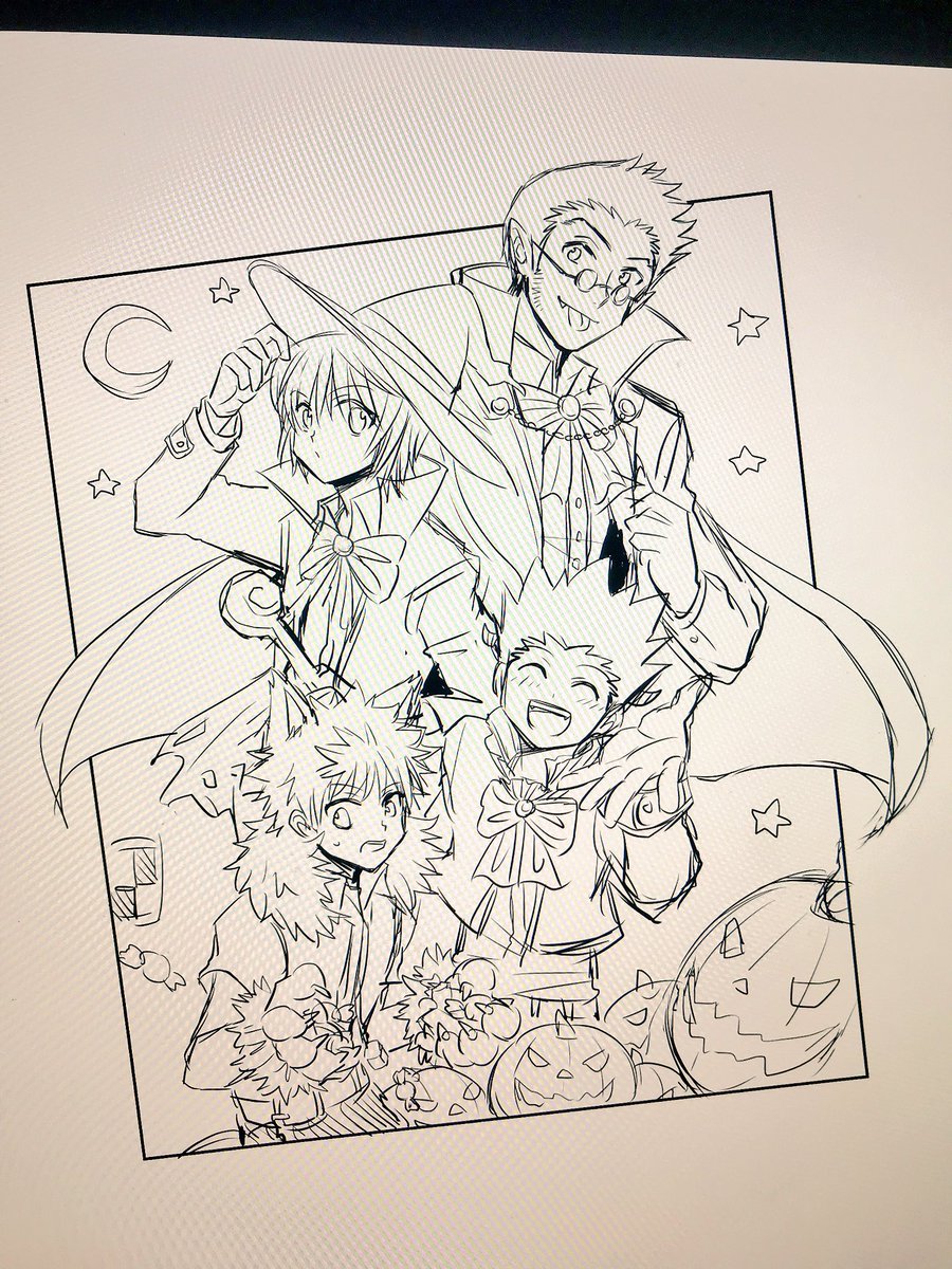 下書きできた🎃
今日中に仕上げたいな頑張ろ∠( 'ω')/ 