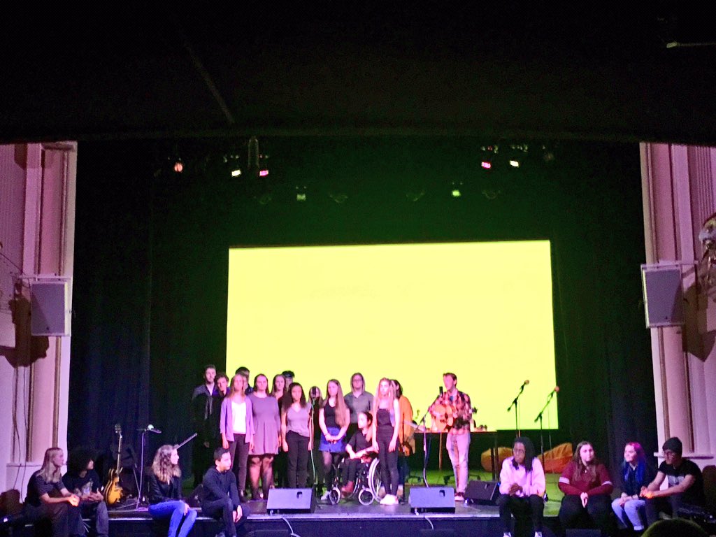 jeanmcameron's tweet photo. Great job by the young people at @AyrGaiety who staged their super fresh performance piece #WildLifeFM in their beautiful theatre with @CAMPO_nu and @NTSonline Final show tonight 7:30pm. Catch it if you can https://t.co/gsykCUIv8E #NTSFutureproof https://t.co/rik1XlUDjt