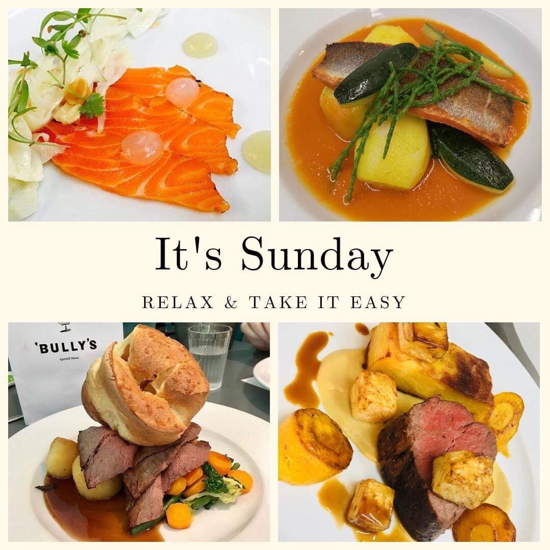 bullyscardiff's tweet photo. We have Sunday covered - lunch doesn't get better than this! #Cardiff #Restaurant #Relax #SundayLunch #Finedining #BullysRestaurant #Frenchcuisine #Finewine #Foodies https://t.co/UGa64EH8t2 https://t.co/KzijsN5Mb4