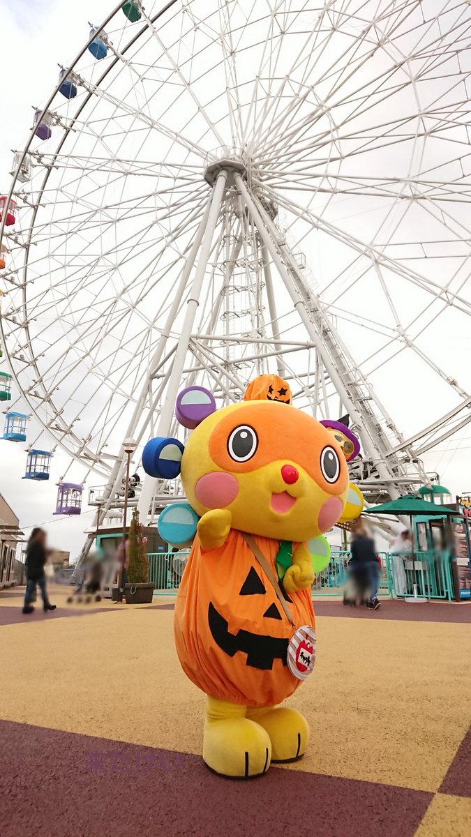 来たけい 今日は木更津かんらんしゃパーク キサラピア に キサラまる 君に会いに行きました 隣のアウトレットが金曜日にグレードアップオープンしたのでめっっっちゃ道とか駐車場とか混んでたよ キサラピアはハロウィン仕様で キサラまる 君もカボチャ