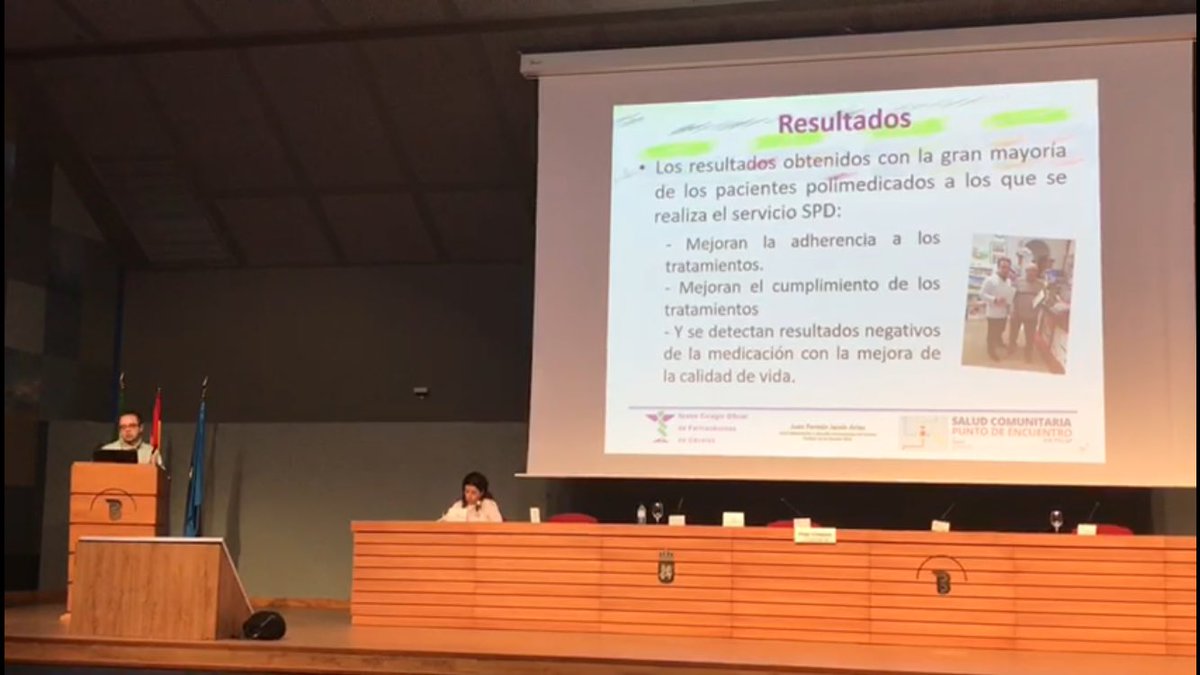 FerminJaraiz's tweet photo. Intervención #farmacia Comunitaria #PACAP2018 Implantación SPD Farmacias provincia Caceres colaboración profesionales @luisotobajas @semfyc https://t.co/uA61RRs7Sn