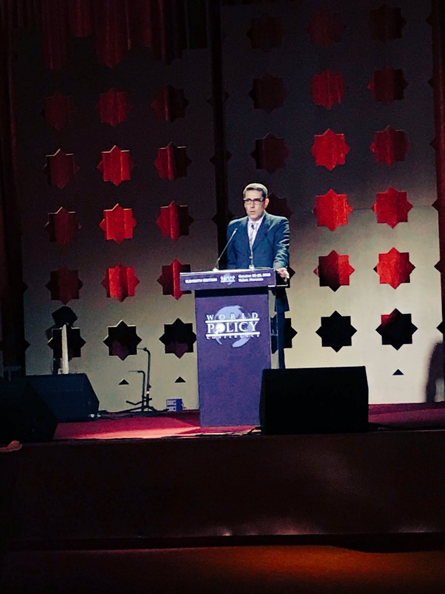 PolicyCenterNS's tweet photo. Mr. Karim El Aynaoui, Managing Director, #OCP_Policy_Center #OCPPC: 
“#Morocco’s diversity dates back to the time of the #Romans. Our #diversity is also from Berber origins, Phoenicians, Arabs, Judaism, and that is really what Morocco is all about, diversity.”
@WorldPolicyConf https://t.co/IUyxcxgDR5