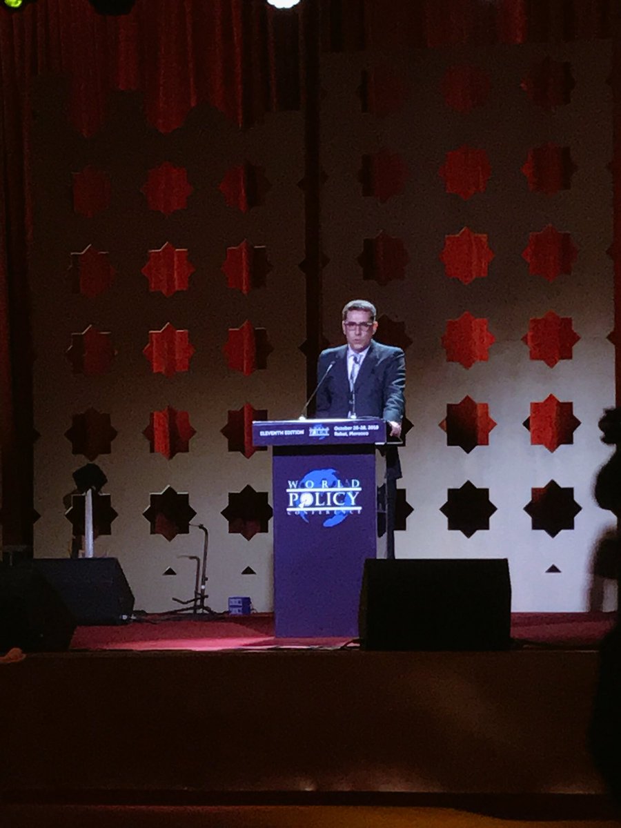 PolicyCenterNS's tweet photo. Mr. Karim El Aynaoui, Managing Director, #OCP_Policy_Center #OCPPC: 
“#Morocco’s diversity dates back to the time of the #Romans. Our #diversity is also from Berber origins, Phoenicians, Arabs, Judaism, and that is really what Morocco is all about, diversity.”
@WorldPolicyConf https://t.co/IUyxcxgDR5