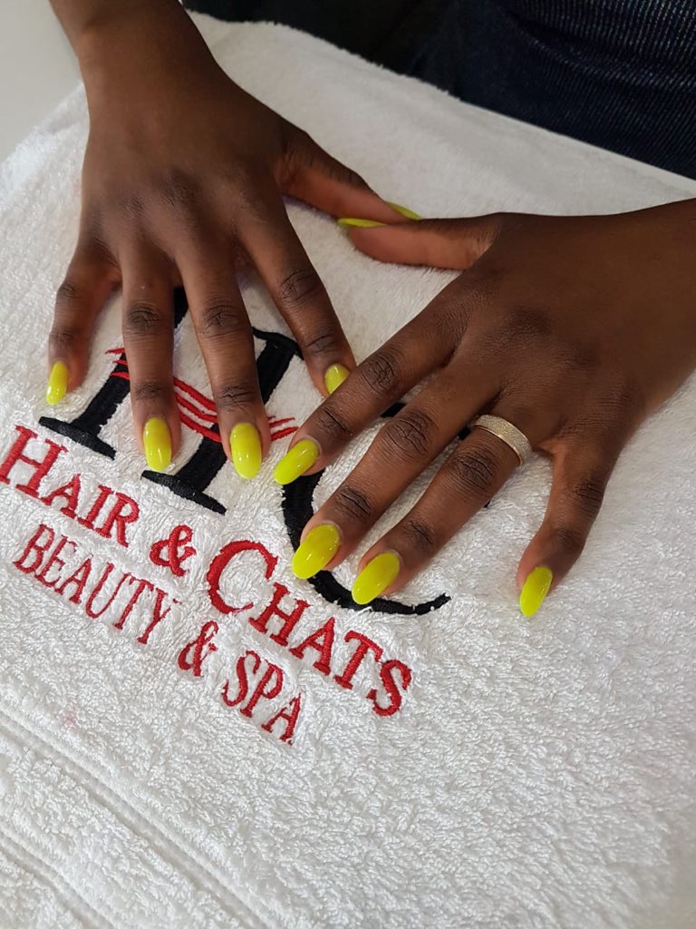 HairANDChats's tweet photo. Stand out in this neon colour. We are open today until 6pm. Walk-in’s and appointment both welcome. Contact info on bio #nailsonfleek #hairandchatsnails #nailbar #rivonianailbar @RivoniaOnDeck https://t.co/SQlzsJJyTF