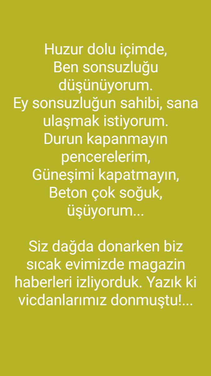 #Üşüyorum