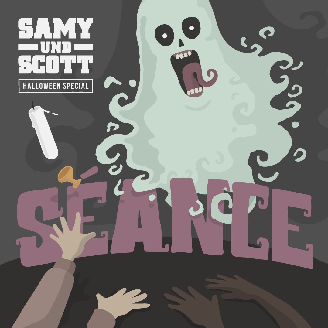 SamyUndScott's tweet photo. Unser neues #Halloween #Hörspiel “SÉANCE” gibt's jetzt auch zum #gratis Runterholen. 

Hier → https://t.co/i3tIiiFlQL https://t.co/MEVDaqwRlc