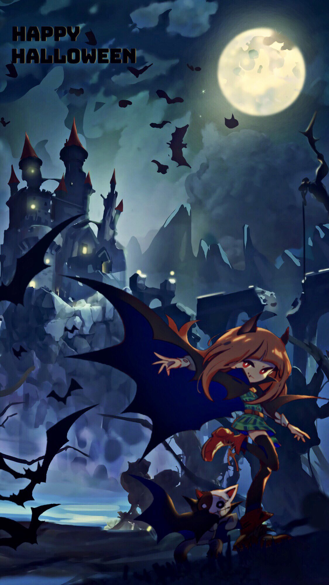 ものくろっく Deemo壁紙更新です ギリギリ間に合ったハッピーハロウィンウィン T Co 07sq4laaz7 Twitter
