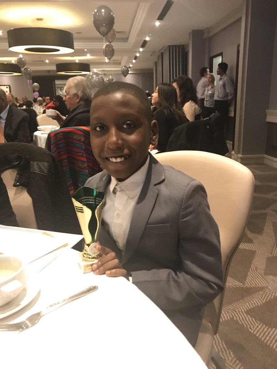 EActonPrimary's tweet photo. A huge congratulations to Alzinho Peters, from @EActonPrimary for winning the Overall Outstanding Primary student award last night as part of The Dr John Roberts CBE QC 14th Annual Achievement Award Ceremony @descendants93 We are so proud of you! https://t.co/d42PBCJuQY