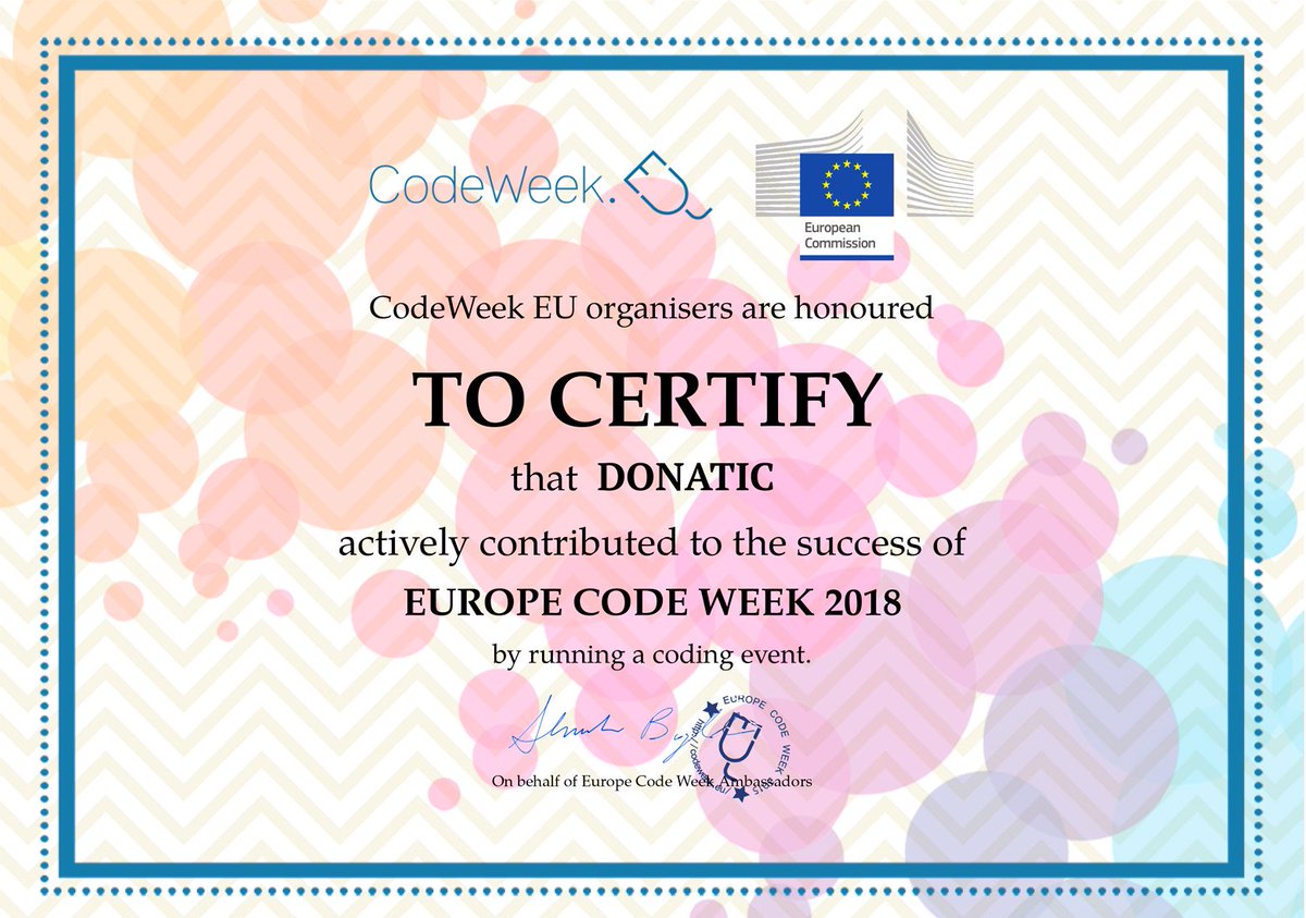 Dona_tic's tweet image. @Dona_tic en #Oviedo, orgulloso de participar en el #CodeWeek2018 :
41.000 actividades en más de 70 países.
Más de 1.300 actividades en #España.
Pensando en el #2019.
#roboticaeducativa
