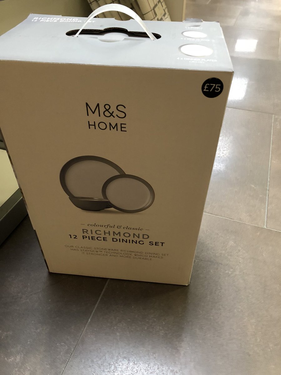 StuartMcCarthy's tweet photo. Disappointed with @marksandspencer today, buy a dining set for £75, or the individual items which make up the set for £76?! I think they need to review that. https://t.co/oWCNbYOIkH
