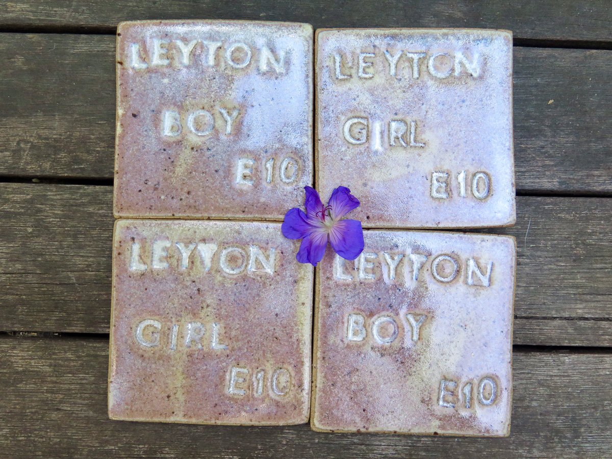 purple_pots's tweet photo. Morning #walthamstow many of you have one of my #stowcoaster or #stonecoaster range. Poor #leyton may have felt forgotten but no more! Here is the new #leytoncoaster range available in @ceramicsatcentralparade open today until 5pm #ceramicsat #ceramicsatcentralparade #purplepots https://t.co/GyDHAaQnI2