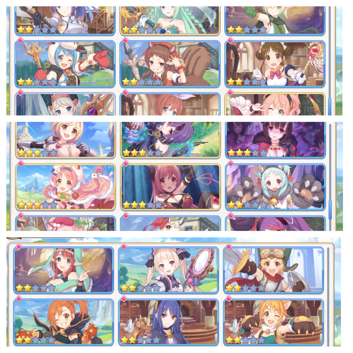 Ka__Ru__Ma_'s tweet photo. 出)プリコネ全キャラ所持 強垢

PLv.108 戦力40万越え

・ハロミサキ以外、限定含め所持！ 
・バリーナ最高440位、プリーナ最高2100位とまだまだ石回収可能です！ 
星５キャラ多数(画像参照) 
ジュエル、秘石はともに僅か

希望金額をDMまでお願いします

#プリコネ販売 #プリコネ #アカウント https://t.co/NF6iOOg8L4