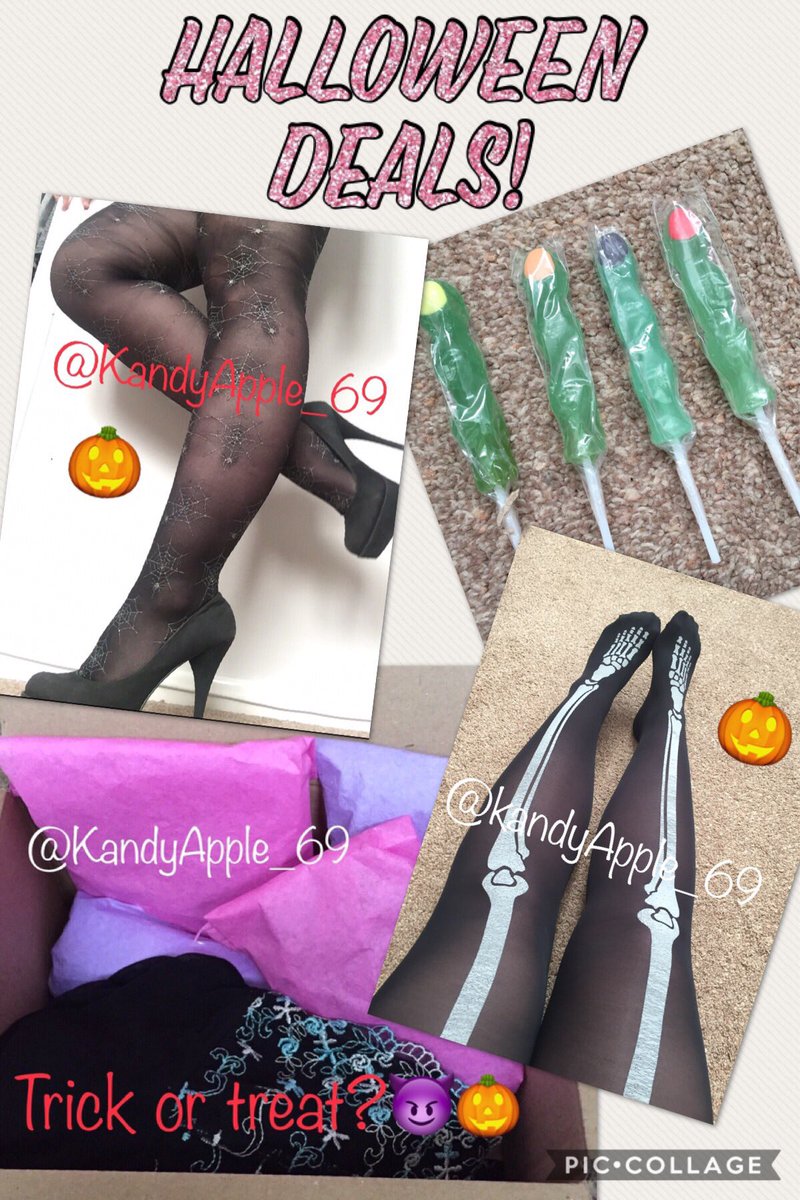 KandyApple_69's tweet photo. 🎃 Halloween Deals!🎃
Themed #usedsocks #usedtights #pantyhoes #panties 
Trick or treat gift boxes #sissy #footfetish 
Finger #pussypop or #asspop 
#usedpanties #wornpanties https://t.co/wTDqgTwkVx