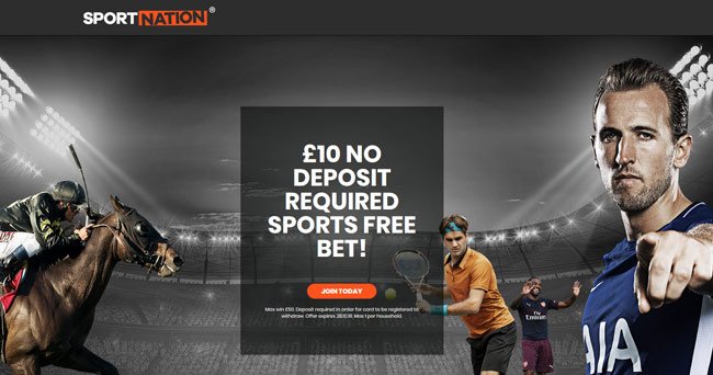 SportNation No Deposit Free Bet