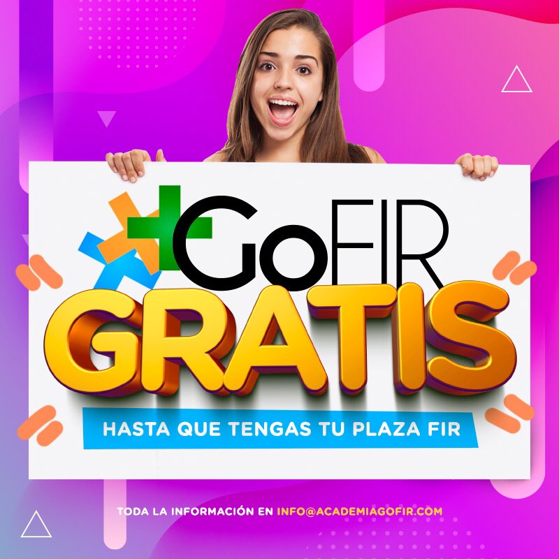 AcademiaGoFIR's tweet photo. “Si quieres ser FIR, serás FIR” Ese es nuestro lema y dicho y hecho. Si te vienes a GoFIR y no tienes plaza, las siguientes convocatorias te saldrán gratis (salvo 300€ de gastos de gestión). Orgullosos: cada año seguimos ofreciendo los mejores resultados por el mejor precio. Go! https://t.co/dlHvi4M0kT
