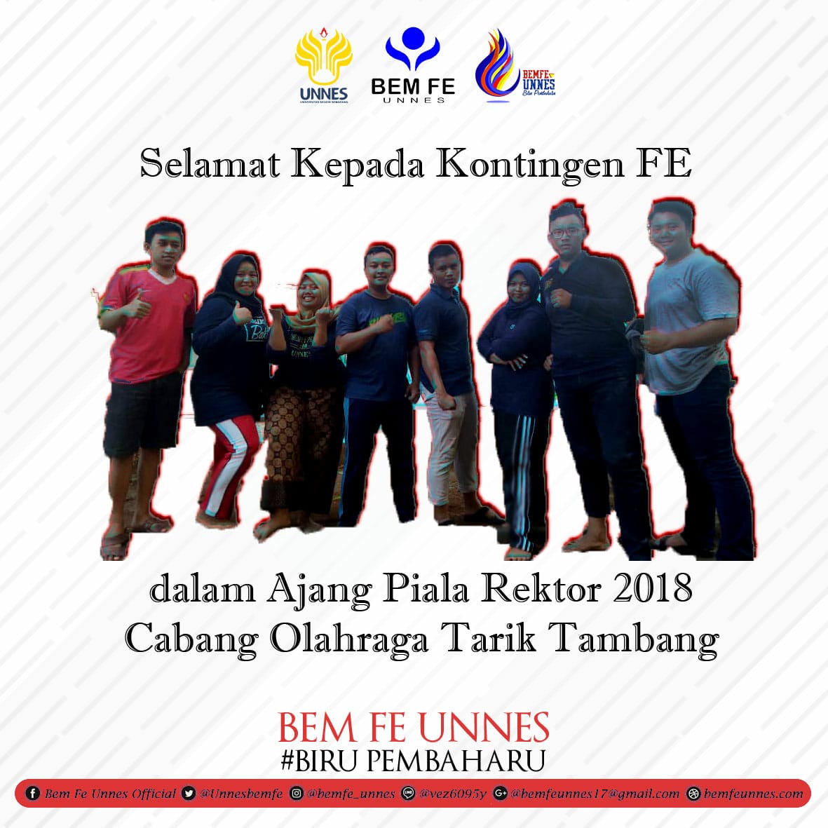 unnesbemfe's tweet photo. https://t.co/K4iVBmFBVH

#BEMFEUnnes2018
#BiruPembaharu
#FEBrilian
#FEUnnes
#InfoFE
#GugusHumasFE
#EkonomiBrilian
#PialaRektor2018 https://t.co/5FBDhZpvhW
