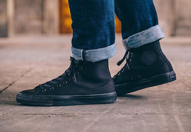 converse all star triple black